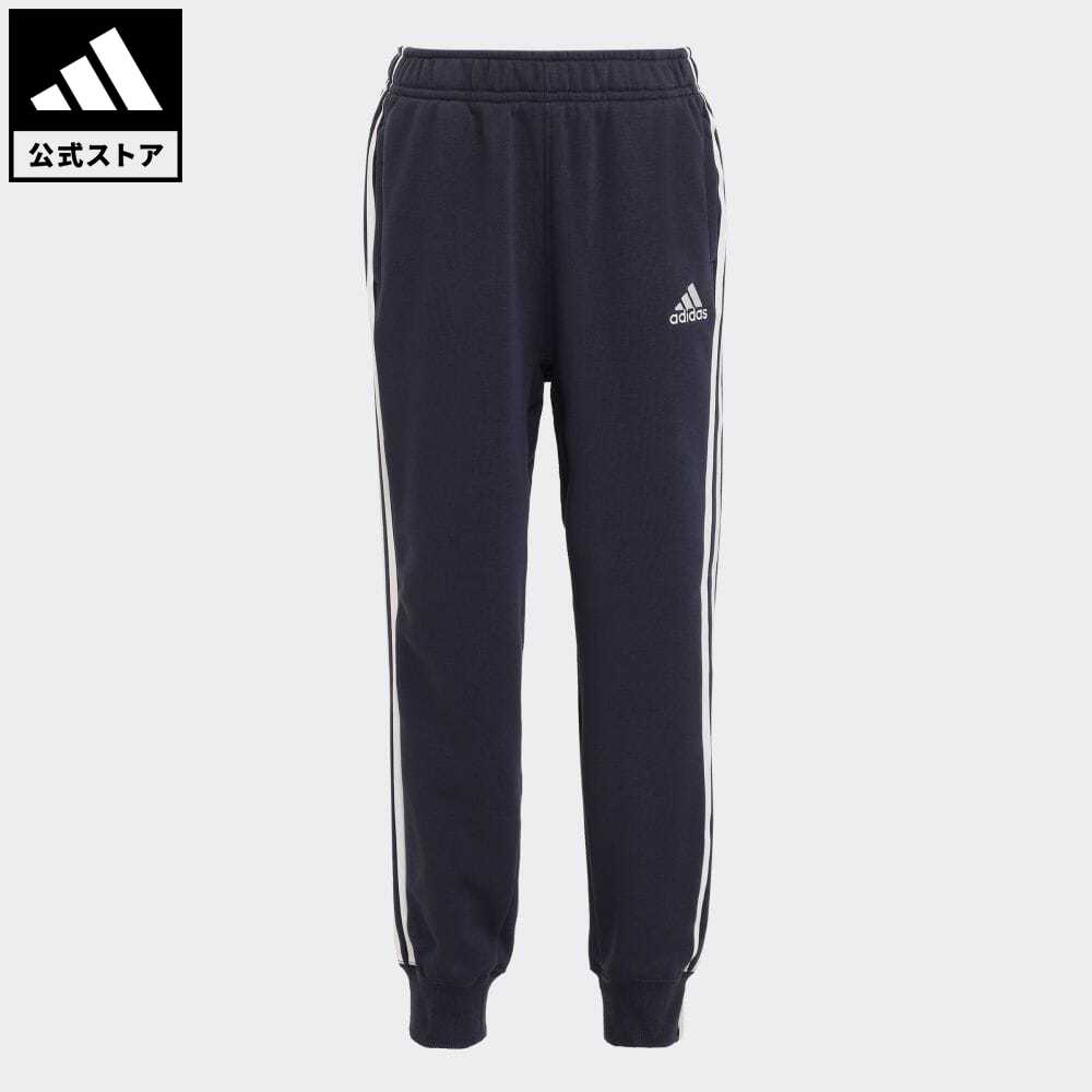 【公式】アディダス adidas 返品可 エッセンシャルズ プラス レギュラーフィット スリーストライプス フレンチテリー カフパンツ キッズ スポーツウェア キッズ／子供用 ウェア・服 ボトムス スウェット（トレーナー） パンツ 青 ブルー JE1708 スウェット notp