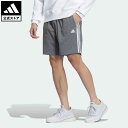 【公式】アディダス adidas 返品可 エッセンシャルズ プラス 3ストライプ ストレッチウーブンショーツ スポーツウェア メンズ ウェア・服 ボトムス ハーフパンツ グレー JE6035 notp