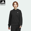 【公式】アディダス adidas 返品可 エッセンシャルズ プラス スモールロゴ フレンチテリー パーカー スポーツウェア レディース ウェア・服 トップス パーカー(フーディー) スウェット（トレーナー） 黒 ブラック JF1400 トレーナー notp