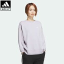 楽天adidas Online Shop 楽天市場店【公式】アディダス adidas 返品可 エッセンシャルズ プラス スモールロゴ クルーネックスウェットシャツ スポーツウェア レディース ウェア・服 トップス スウェット（トレーナー） 紫 パープル JF1405 notp