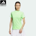 【公式】アディダス adidas 返品可 ゴルフ 3ストライプス メッシュベントモック レディース ウェア・服 トップス ポロシャツ 緑 グリーン IK9830