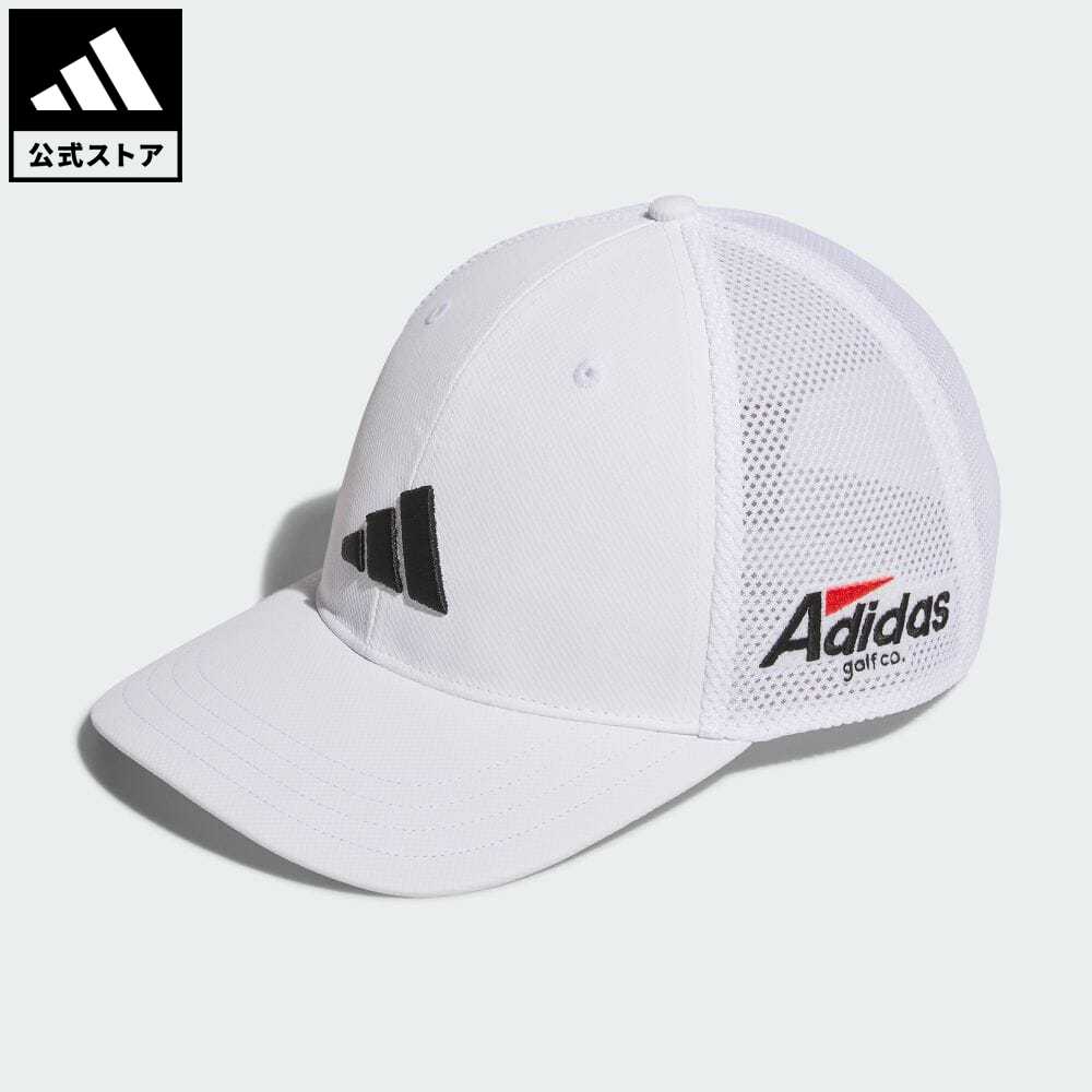 アディダス 【公式】アディダス adidas 返品可 ゴルフ サイドロゴ メッシュキャップ メンズ レディース アクセサリー 帽子 キャップ 白 ホワイト IN2728