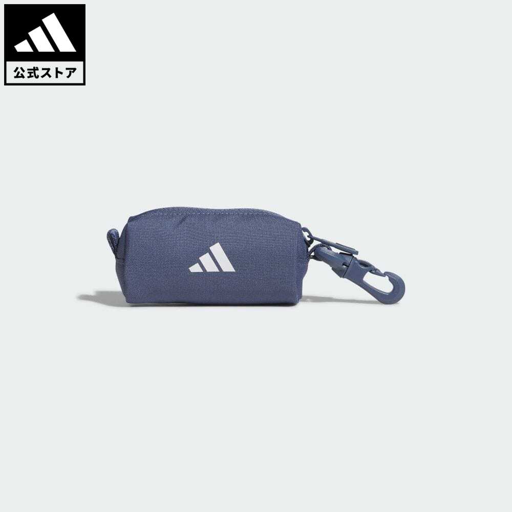 【公式】アディダス adidas 返品可 ゴルフ ボールドロゴ ボールケース メンズ アクセサリー バッグ・カバン 青 ブルー IN2772