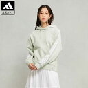 アディダス 【公式】アディダス adidas 返品可 エッセンシャルズ プラス スリーストライプス フレンチテリー パーカー スポーツウェア レディース ウェア・服 トップス パーカー(フーディー) スウェット（トレーナー） 緑 グリーン JF1410 トレーナー notp