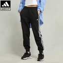 アディダス 【公式】アディダス adidas 返品可 エッセンシャルズ プラス スリーストライプス フレンチテリー テーパードパンツ スポーツウェア レディース ウェア・服 ボトムス パンツ 黒 ブラック JF1416 notp 母の日