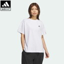 アディダス 【公式】アディダス adidas 返品可 エッセンシャルズ プラス スモールロゴ 半袖Tシャツ スポーツウェア レディース ウェア・服 トップス Tシャツ 白 ホワイト JF1428 半袖 notp 母の日