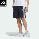 アディダス adidas 返品可 エッセンシャルズ プラス ルーズフィット スリーストライプス フレンチテリー ショーツ スポーツウェア メンズ ウェア・服 ボトムス スウェット（トレーナー） ハーフパンツ 青 ブルー JF3952 notp