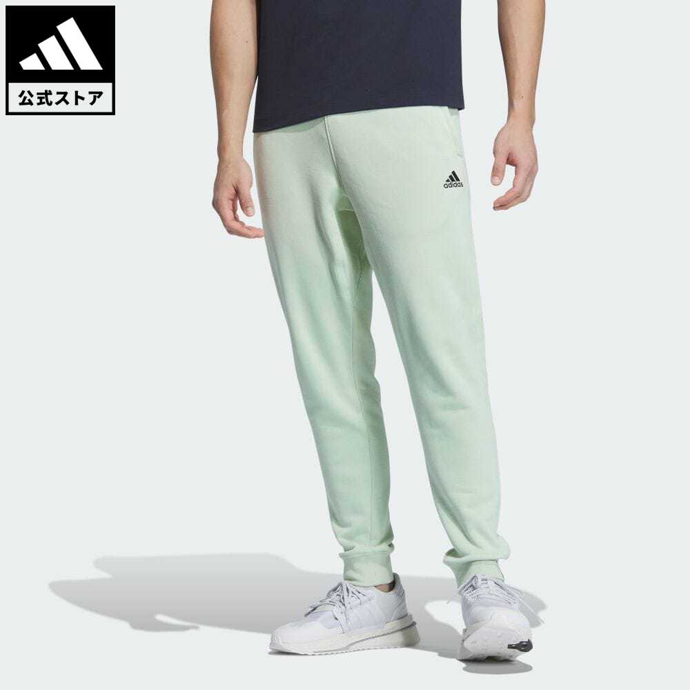 アディダス adidas 返品可 エッセンシャルズ プラス スモールロゴ スウェットパンツ スポーツウェア メンズ ウェア・服 ボトムス スウェット（トレーナー） パンツ 緑 グリーン JF3969 notp スウェット fd24 父の日