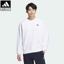 アディダス 【公式】アディダス adidas 返品可 【INI 木村 柾哉着用アイテム】エッセンシャルズ プラス ルーズフィット スモールロゴ フレンチテリー スウェットシャツ スポーツウェア メンズ ウェア・服 トップス スウェット（トレーナー） 白 ホワイト JF3972 notp spcp