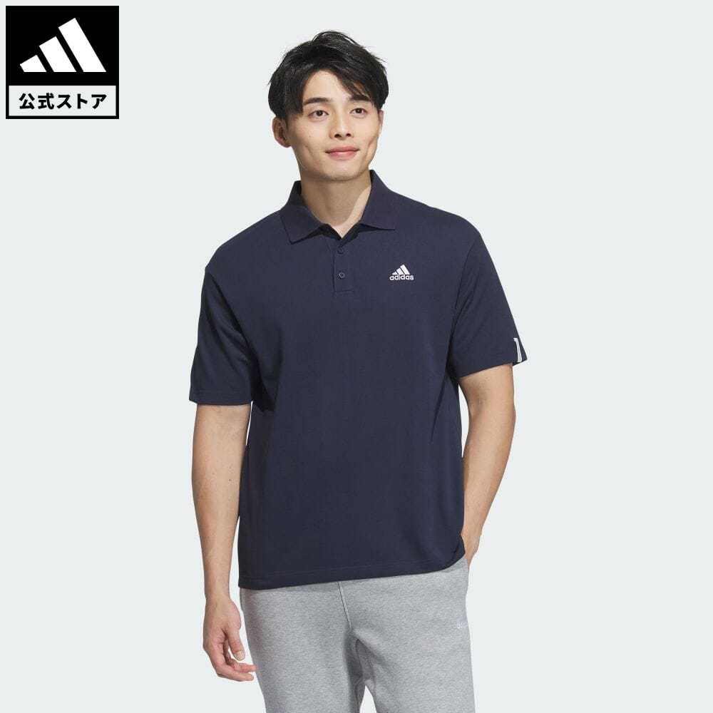 【公式】アディダス adidas 返品可 エッセンシャルズ プラス スモールロゴ ポロシャツ スポーツウェア メンズ ウェア 服 トップス ポロシャツ 青 ブルー JF3981 notp