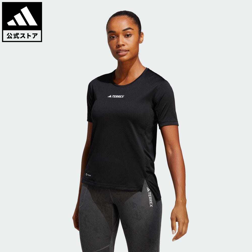 【公式】アディダス adidas 返品可 アウトドア テレックス マルチ 半袖Tシャツ アディダス テレックス レディース ウェア・服 トップス Tシャツ 黒 ブラック HM4041 半袖 p0517