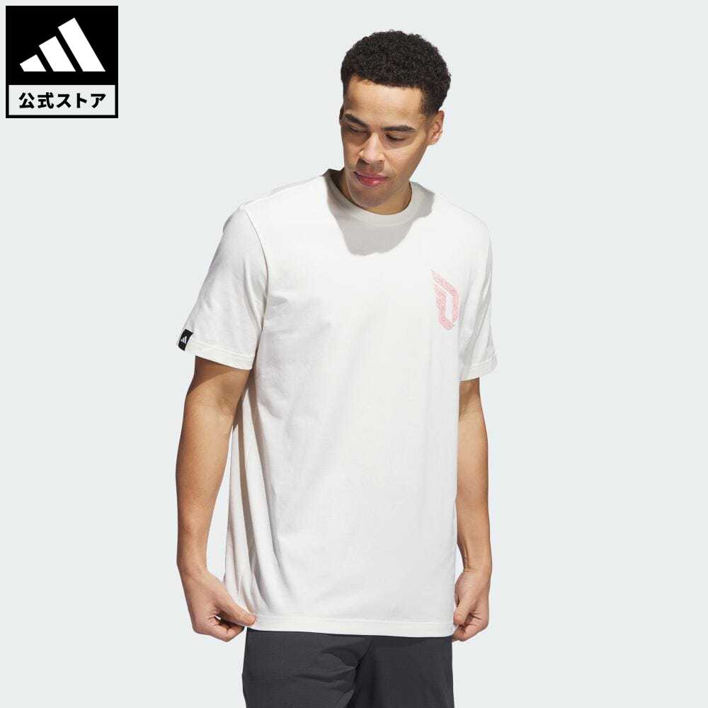 【公式】アディダス adidas 返品可 バスケットボール ダミアン リラード グラフィックTシャツ メンズ ウェア 服 トップス Tシャツ 白 ホワイト II7790 半袖 p0524