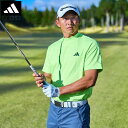 【公式】アディダス adidas 返品可 ゴルフ BOSジャガード グラフィックモック メンズ ウェア・服 トップス ポロシャツ 緑 グリーン IN9061 iwagu