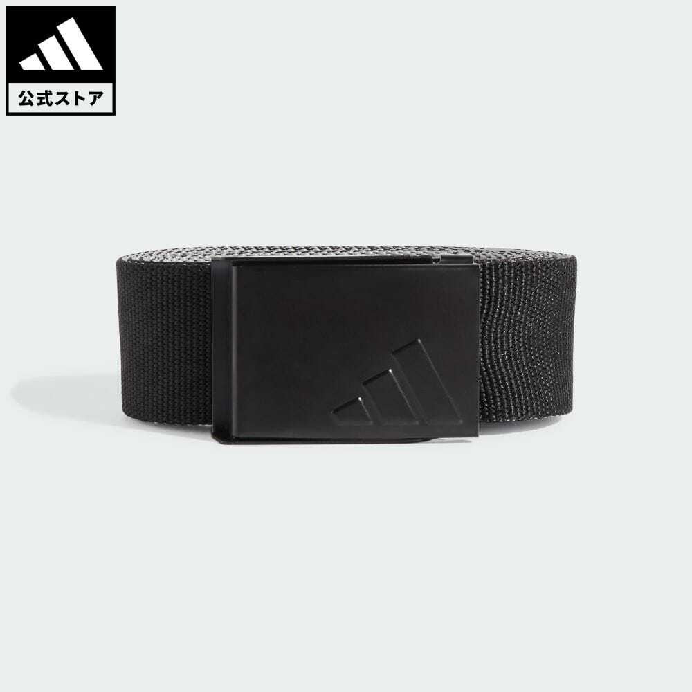 【公式】アディダス adidas 返品可 ゴルフ リバーシブル ウェビングベルト メンズ アクセサリー ベルト 黒 ブラック IP0317