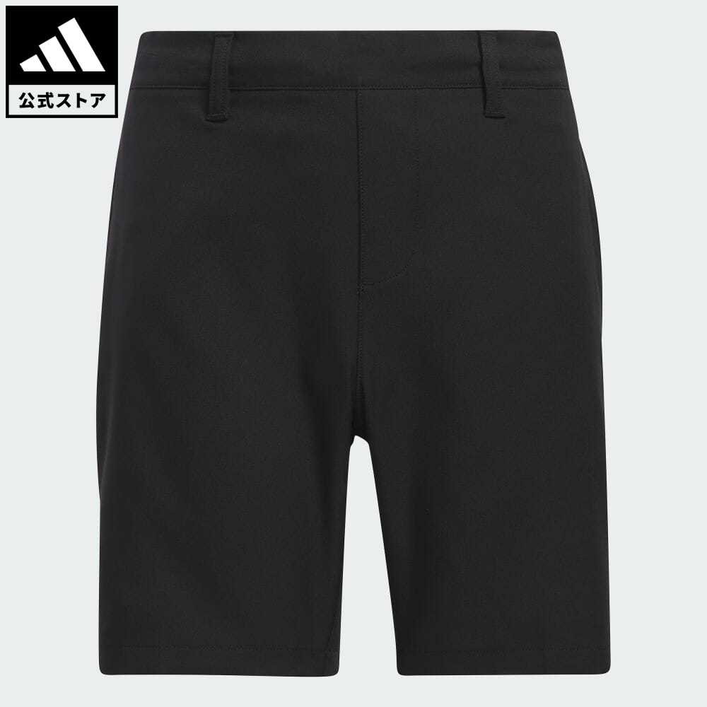 アディダス adidas 返品可 ゴルフ BOYS プルオン ストレッチ撥水ショーツ キッズ／子供用 ウェア・服 ボトムス ハーフパンツ 黒 ブラック IP9695