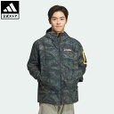 【公式】アディダス adidas 返品可 アウトドア ナショナル ジオグラフィック 総柄プリント RAIN. RDY ジャケット アディダス テレックス メンズ ウェア 服 アウター ジャケット 緑 グリーン IS9511 上着