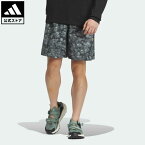 【公式】アディダス adidas 返品可 アウトドア ナショナル ジオグラフィック Aeroready 総柄プリントショーツ アディダス テレックス メンズ ウェア・服 ボトムス ハーフパンツ グレー IS9517