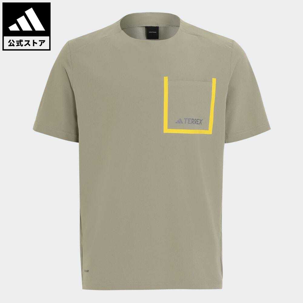 アディダス adidas 返品可 アウトドア ナショナル ジオグラフィック 半袖Tシャツ アディダス テレックス メンズ ウェア・服 トップス Tシャツ 緑 グリーン IS9519 半袖 p0517