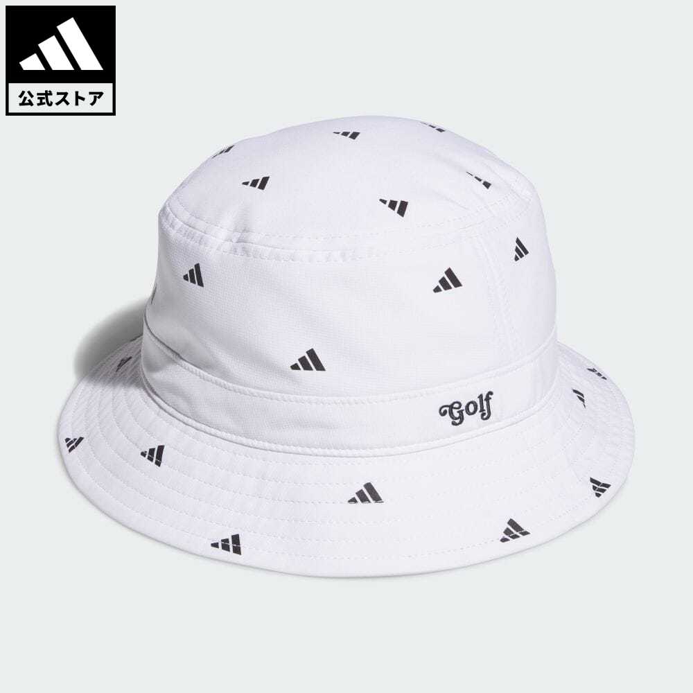 アディダス 【公式】アディダス adidas 返品可 ゴルフ BOSプリント バケットハット レディース アクセサリー 帽子 バケットハット 白 ホワイト IT1212