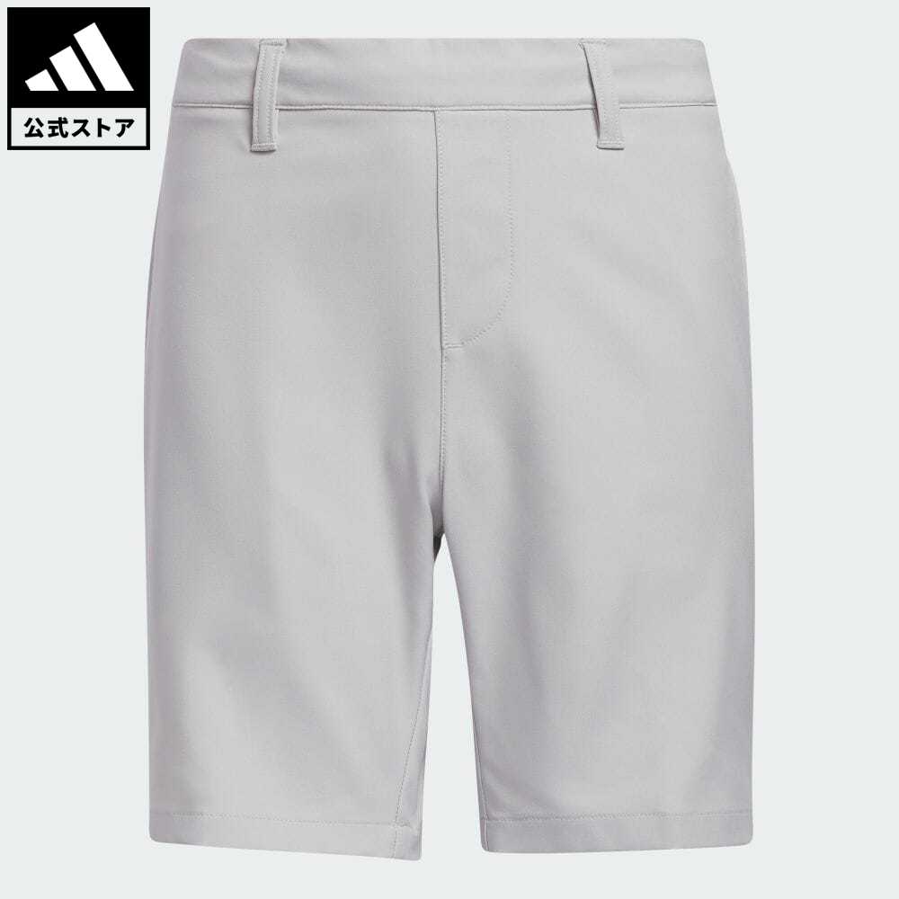 【公式】アディダス adidas 返品可 ゴルフ BOYS プルオン ストレッチ撥水ショーツ キッズ／子供用 ウェア・服 ボトムス ハーフパンツ グレー IU3506 p0517