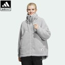 アディダス 【20%OFFクーポン対象 5/9 10:00〜5/13 23:59】【公式】アディダス adidas 返品可 ラウンジジャケット スポーツウェア レディース ウェア・服 アウター ジャケット グレー IP7057 上着