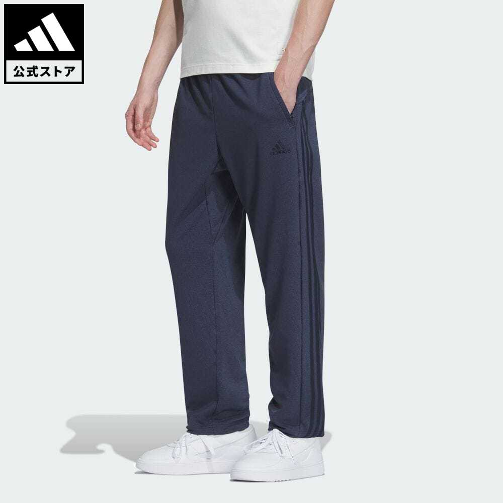 【公式】アディダス adidas 返品可 24/7 レギュラーフィット AEROREADY デニム ダブルニット テーパードレッグ フルレングスパンツ スポーツウェア メンズ ウェア・服 ボトムス ジャージ パンツ 青 ブルー IS5165 下 p0517