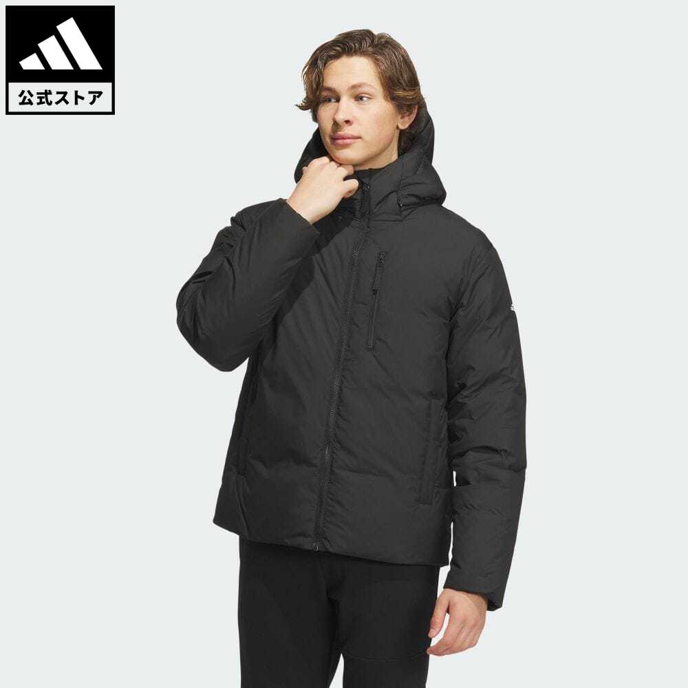 【40%OFF 6/4-6/11】【公式】アディダス adidas 返品可 ダウン フード付きジャケット スポーツウェア メンズ ウェア・服 アウター ダウン 黒 ブラック IT8716 ダウンジャケット 上着