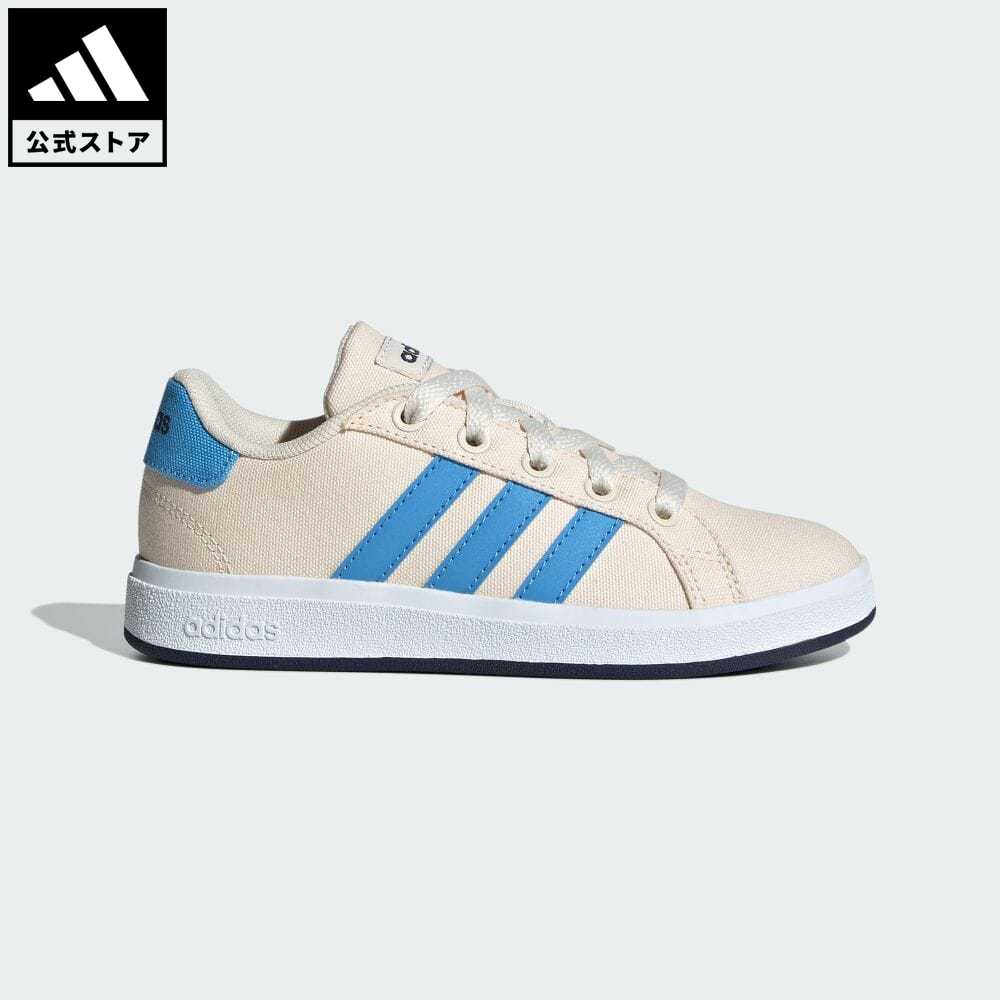 【公式】アディダス adidas 返品可 グランドコート 2.0 キッズ / GrandCourt 2.0 Kids スポーツウェア キッズ／子供用 シューズ・靴 スニーカー 白 ホワイト ID7869 テニスシューズ ローカット p0904のサムネイル