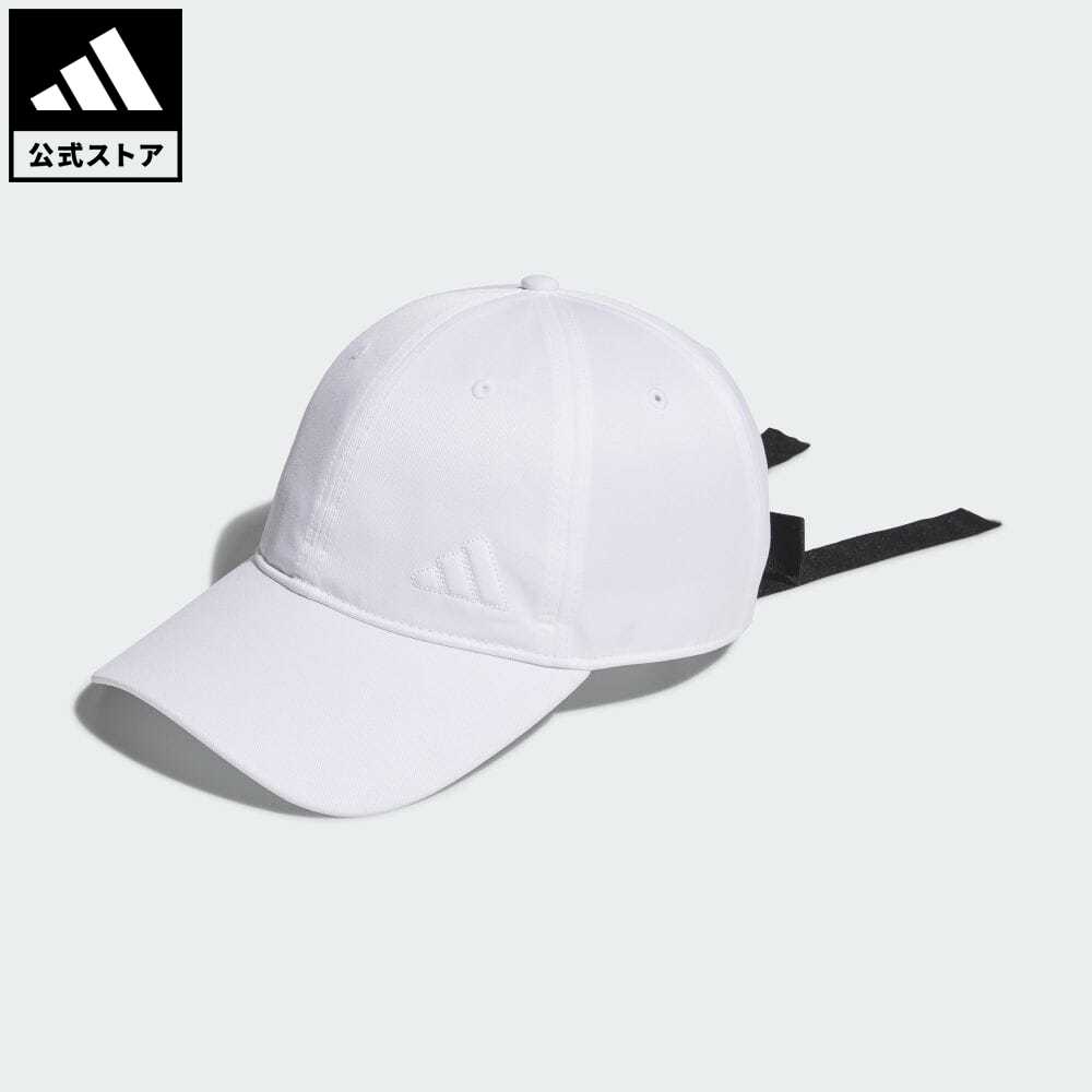 アディダス 【公式】アディダス adidas 返品可 ゴルフ スリーストライプス リボンキャップ レディース アクセサリー 帽子 キャップ 白 ホワイト IK9753