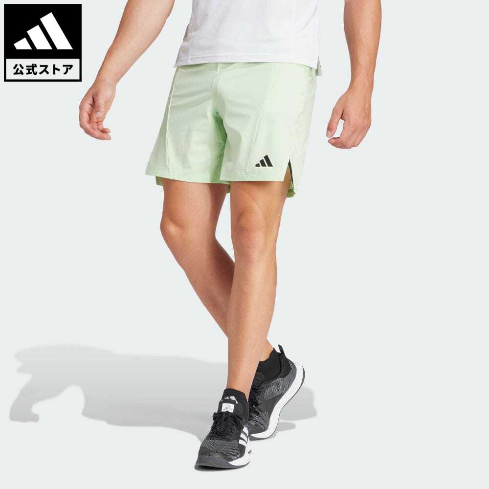 【公式】アディダス adidas 返品可 ジム トレーニング Designed for Training ワークアウトショーツ メンズ ウェア 服 ボトムス ハーフパンツ 緑 グリーン IS3822 streng strength p0517 父の日