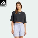 アディダス adidas 返品可 エッセンシャルズ クロップトップ オリジナルス レディース ウェア・服 トップス Tシャツ 黒 ブラック IT9887 半袖 母の日