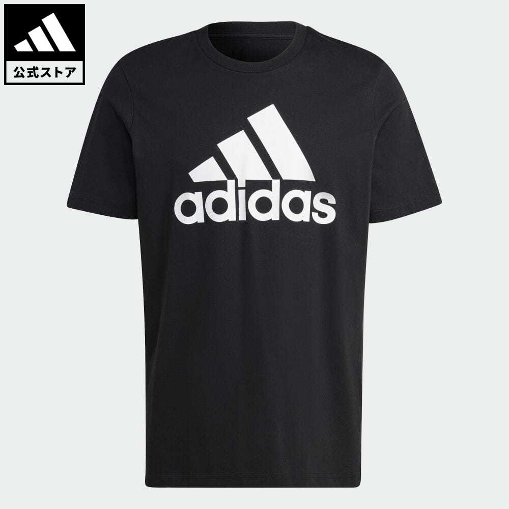 【20%OFFクーポン対象 08/24 00:00〜08/25 23:59】【公式】アディダス adidas 返品可 エッセンシャルズ シングルジャージー ビッグロゴ半袖Tシャツ スポーツウェア メンズ ウェア・服 トップス Tシャツ 黒 ブラック IC9347 半袖のサムネイル