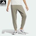 楽天adidas Online Shop 楽天市場店【公式】アディダス adidas 返品可 ワーディング ,ルーズフィット 9/10丈スウェットパンツ スポーツウェア レディース ウェア・服 ボトムス パンツ 緑 グリーン IM8752