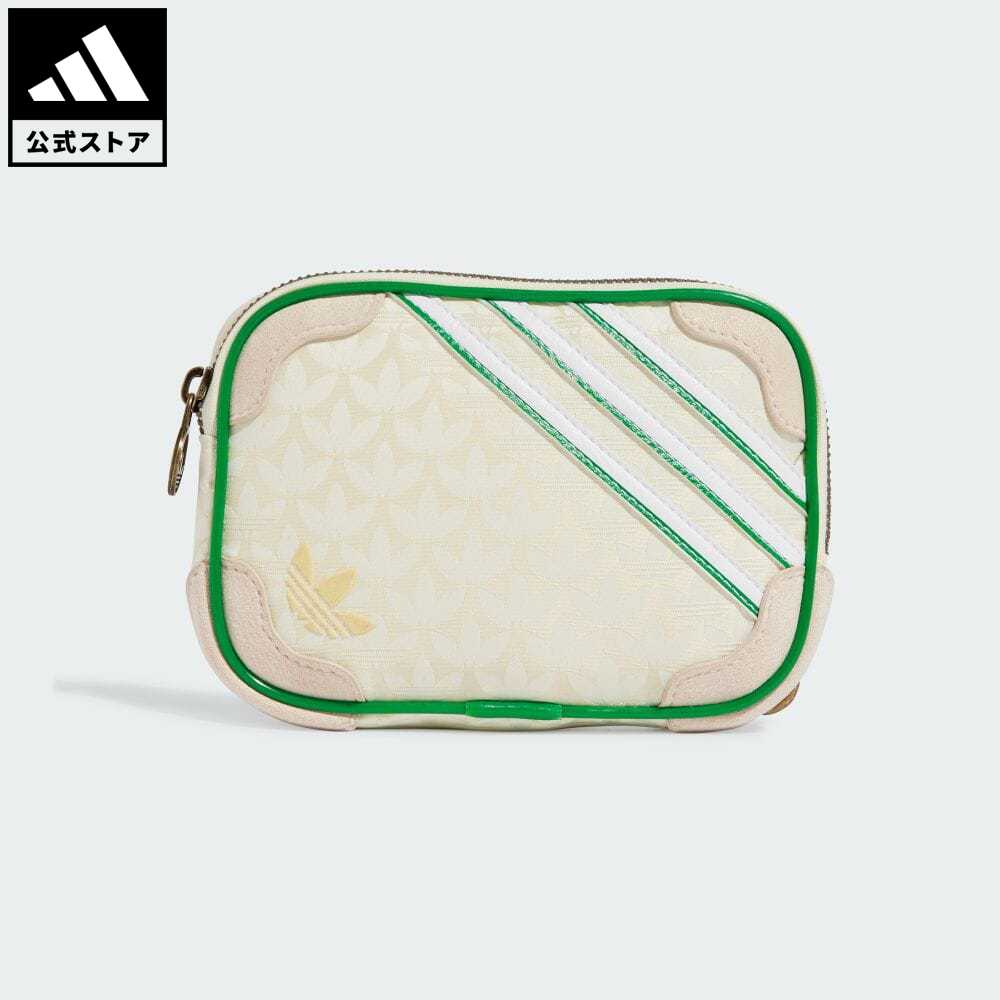 【公式】アディダス adidas 返品可 トレフォイル モノグラム ジャカード スエード ミニエアライナーバッグ オリジナルス レディース アクセサリー バッグ・カバン クロスボディバッグ ベージュ IS3007のサムネイル