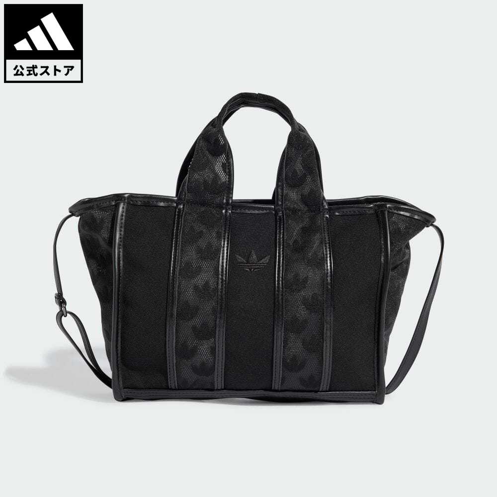 楽天adidas Online Shop 楽天市場店【公式】アディダス adidas 返品可 モノグラム メッシュ キャンバス ミニショッパーバッグ オリジナルス レディース アクセサリー バッグ・カバン トートバッグ 黒 ブラック IT7367 トートバッグ