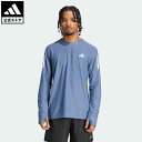 【公式】アディダス adidas 返品可 ランニング オウン ザ ラン 長袖Tシャツ メンズ ウェア 服 トップス Tシャツ 青 ブルー IN1488 ランニングウェア ロンt