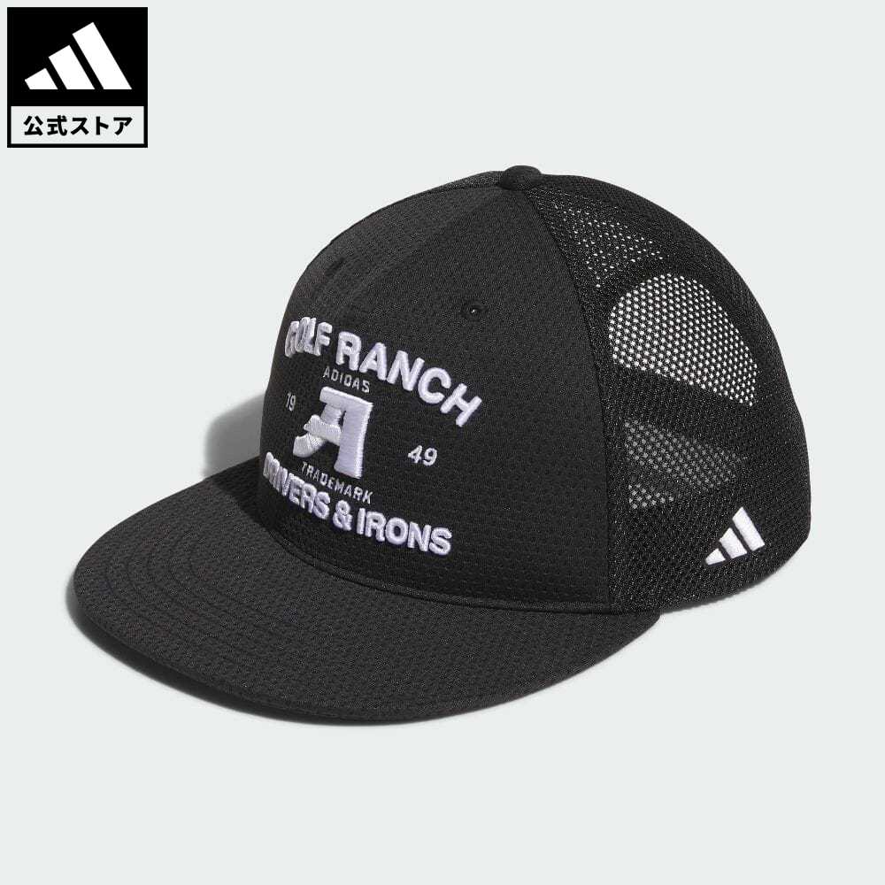 アディダス 【公式】アディダス adidas 返品可 ゴルフ フラットブリム メッシュキャップ メンズ アクセサリー 帽子 キャップ 黒 ブラック IN2739