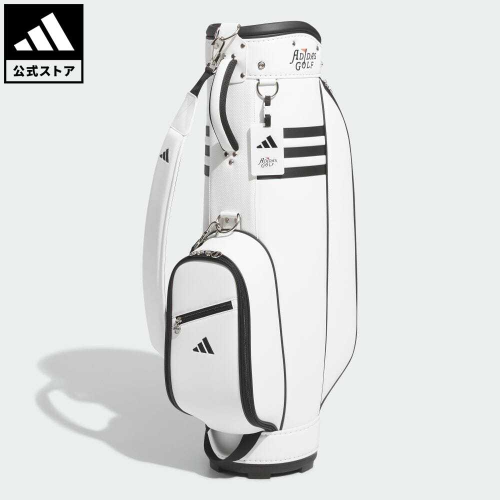 アディダス 【公式】アディダス adidas 返品可 ラッピング不可 ゴルフ 軽量 クラシックスリーストライプス バッグ レディース アクセサリー バッグ・カバン ゴルフバッグ キャディバッグ 白 ホワイト IN6678