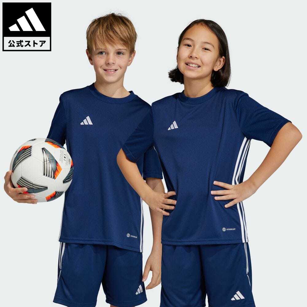 【公式】アディダス adidas 返品可 サッカー Tabela 23 ジャージー キッズ／子供用 ウェア・服 トップス ユニフォーム 青 ブルー H44537 p0324のサムネイル