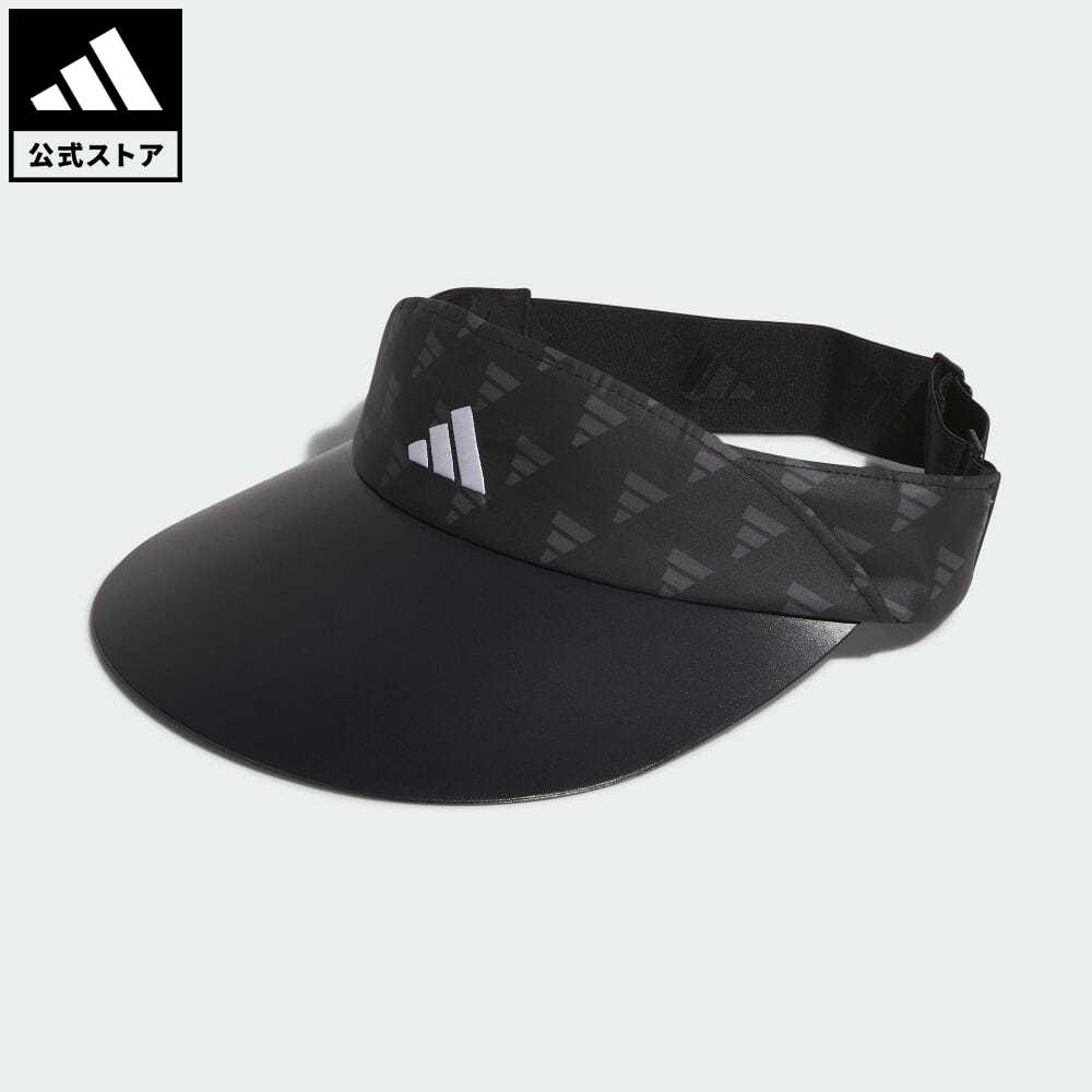 【公式】アディダス adidas 返品可 ゴルフ ワイドバイザー レディース アクセサリー 帽子 サンバイザー 黒 ブラック IK9756 サンバイザー