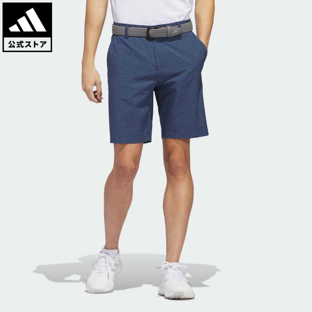 アディダス adidas 返品可 ゴルフ マルチグラフィック ストレッチ撥水ショーツ メンズ ウェア・服 ボトムス ハーフパンツ 青 ブルー IT7863 p0517