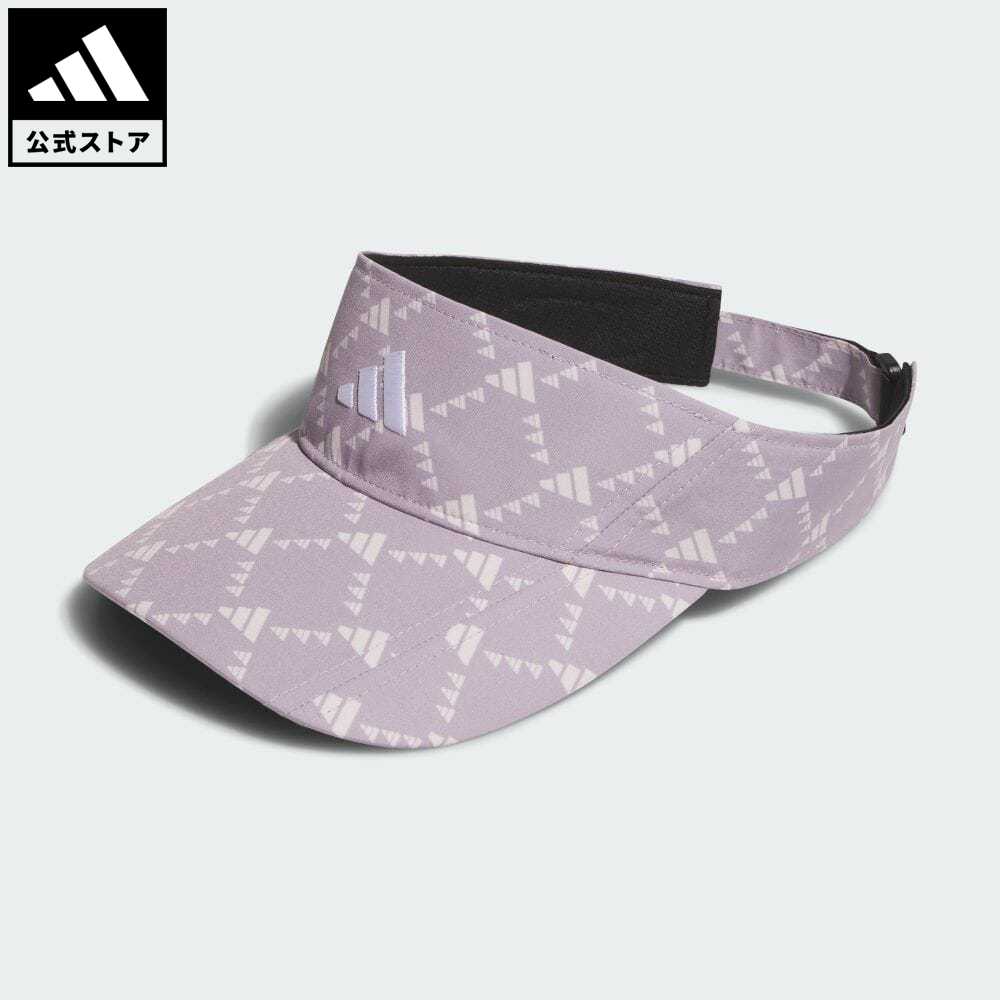 アディダス 帽子 メンズ 【公式】アディダス adidas 返品可 ゴルフ モノグラム バイザー レディース アクセサリー 帽子 サンバイザー 紫 パープル IT8878 サンバイザー