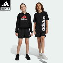 【公式】アディダス adidas 返品可 エッセンシャルズ スモールロゴ チェルシーショーツ スポーツウェア キッズ／子供用 ウェア・服 ボトムス ハーフパンツ 黒 ブラック IC9967