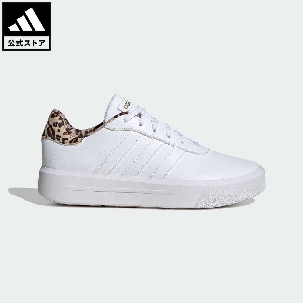 【公式】アディダス adidas 返品可 スケートボーディング コートプラットフォーム / Court Platform スポーツウェア レディース シューズ・靴 スニーカー 白 ホワイト IG8609 ローカット p0517