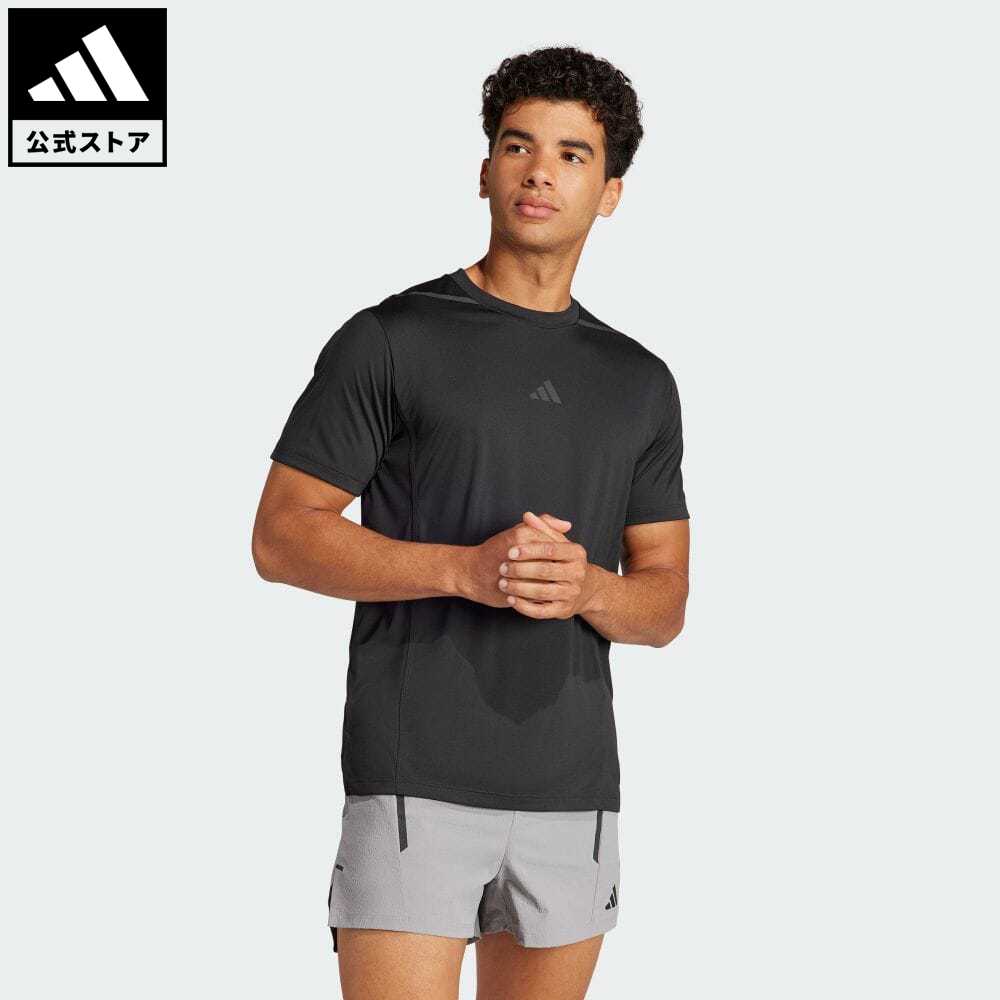 【公式】アディダス adidas 返品可 ジム トレーニング Designed for Training Adistrong ワークアウト 半袖Tシャツ メンズ ウェア 服 トップス Tシャツ 黒 ブラック IK9688 半袖 streng strength p0517 父の日