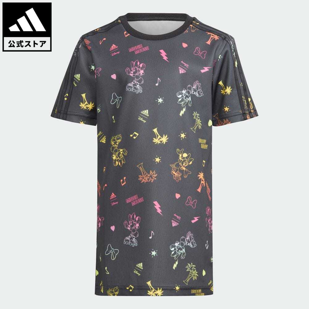 【公式】アディダス adidas 返品可 adidas Disney ミニーマウスワンピース スポーツウェア キッズ／子供用 ウェア・服 オールインワン ワンピース 黒 ブラック IN7304 notp