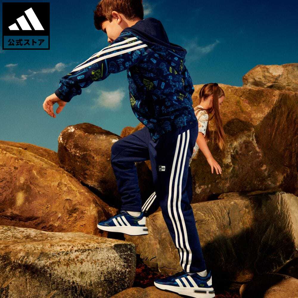 【公式】アディダス adidas 返品可 adidas × Star Wars ヤングジェダイ トラックジャケット（ジャージ） スポーツウェア キッズ／子供用 ウェア 服 トップス パーカー(フーディー) ジャージ 青 ブルー IN7308 トレーナー notp 上着