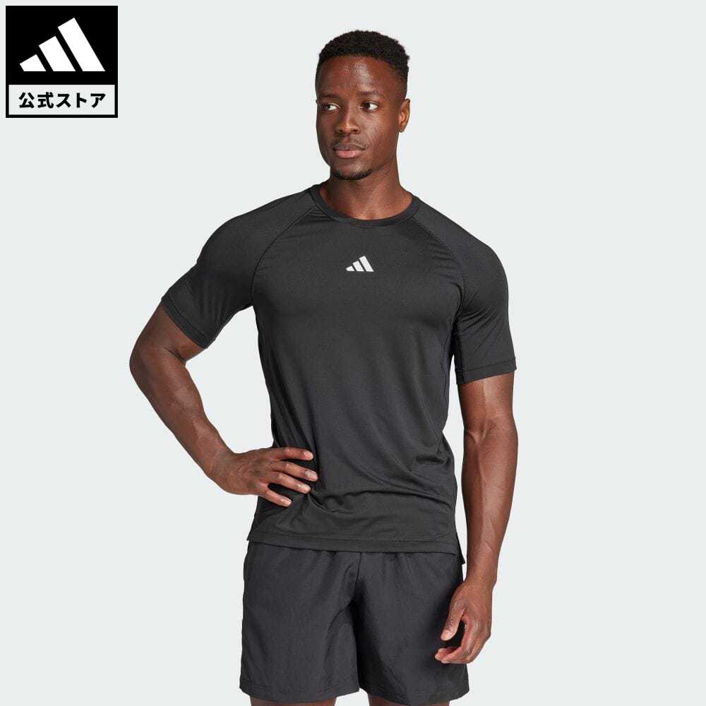 【公式】アディダス adidas 返品可 ジム・トレーニング ジム+ トレーニング 半袖Tシャツ メンズ ウェア・服 トップス Tシャツ 黒 ブラック IP2310 半袖 p0517 父の日