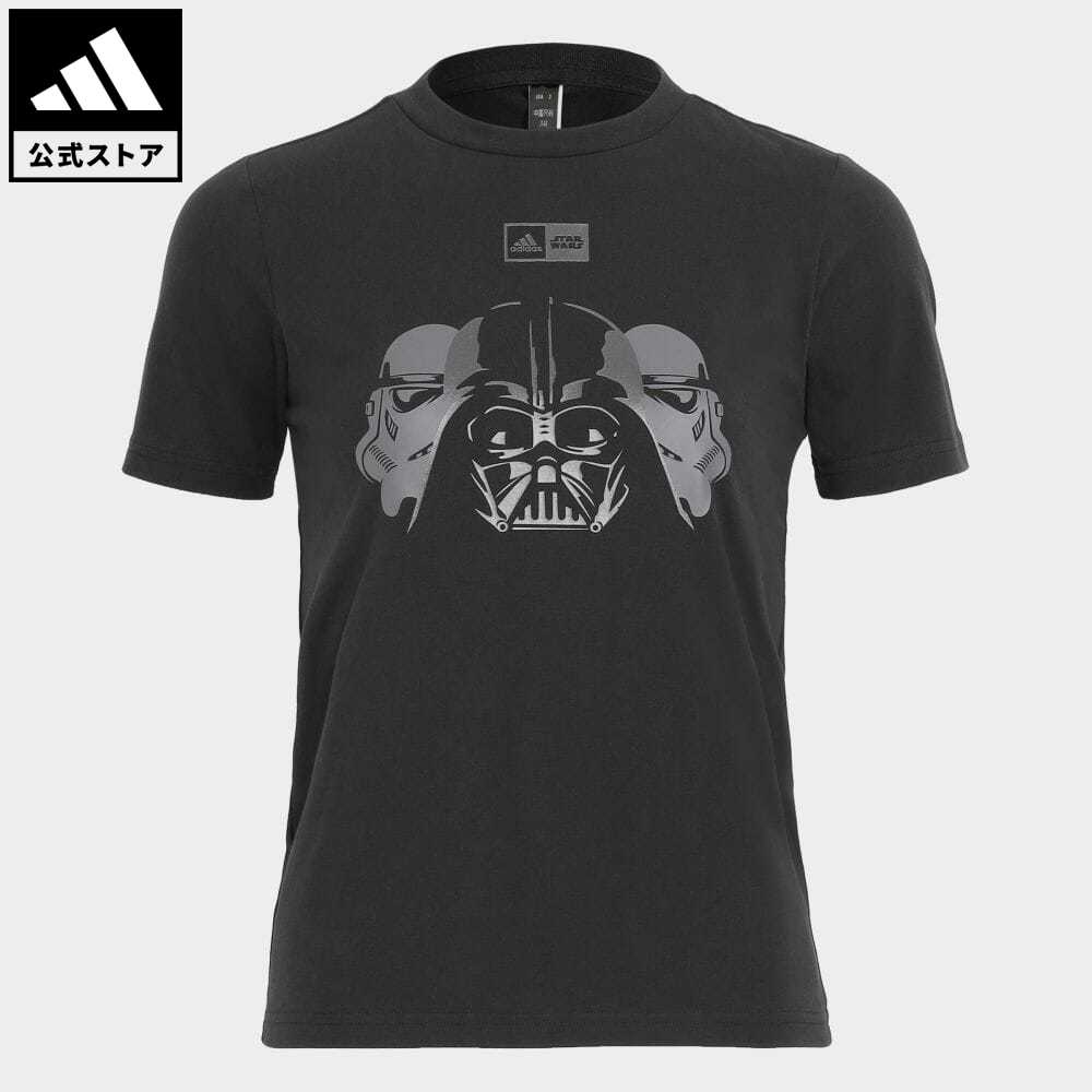 【公式】アディダス adidas 返品可 adidas × Star Wars グラフィック半袖Tシャツ スポーツウェア キッズ／子供用 ウェア 服 トップス Tシャツ 黒 ブラック IR7729 半袖 p0517