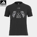 アディダス adidas 返品可 adidas × Star Wars グラフィック半袖Tシャツ スポーツウェア キッズ／子供用 ウェア・服 トップス Tシャツ 黒 ブラック IR7729 半袖 notp